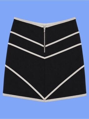 Sine Stylish Black and Gray Women's Skirt